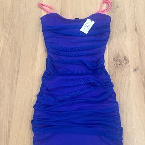 Hot Pink, Royal Blue mini dress, CUTE!! NWT
